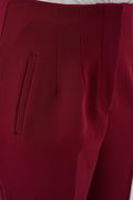 Gabria Yüksek Bel Kumaş Pantolon BORDO